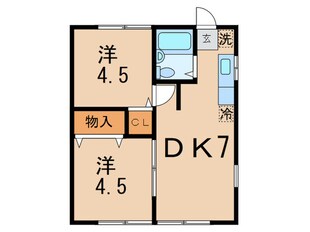 大原ハイツの物件間取画像